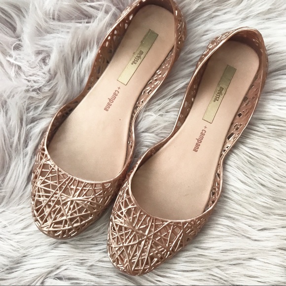 Melissa Shoes - Melissa + Campana Jelly Zig Zag Flats Blush